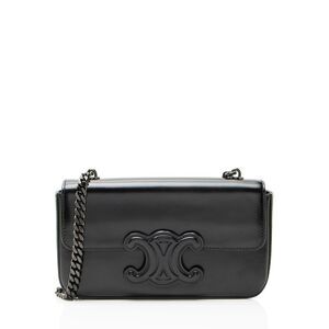 Celine Shiny Calfskin Triomphe Chain Shoulder Bag